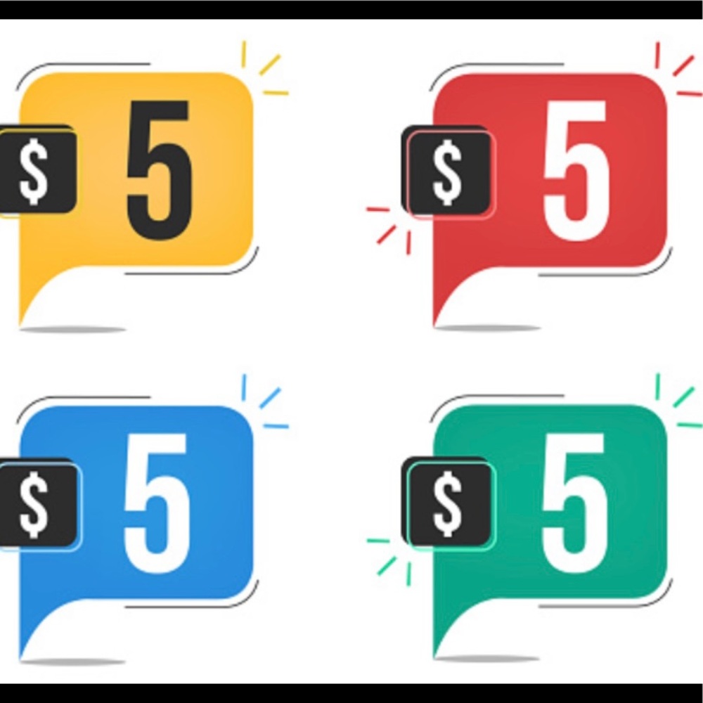 $5 with minimum 3 @$5 Will discount shipping for you!